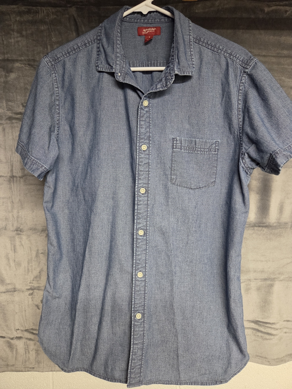 Arizona Short Sleeve Chambray Shirt - Blue